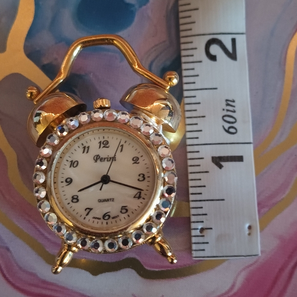 𝑷𝒆𝒓𝒊𝒏𝒊 𝑴𝒊𝒏𝒊 𝑽𝒕𝒈.𝑮𝒐𝒍𝒅 𝑫𝒆𝒔𝒌 𝑪𝒍𝒐𝒄𝒌 - Picture 3 of 8